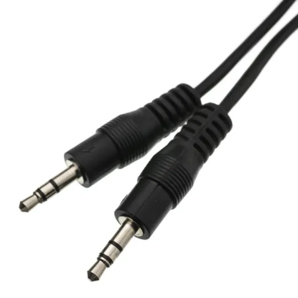 3.5mm stereo male aux cable | 1 ft.