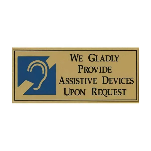 ADA Compliance Wall Sign