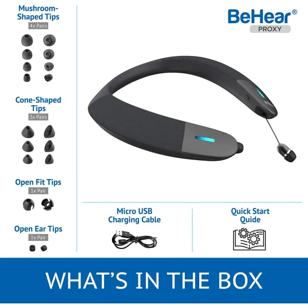 BeHear PROXY Bluetooth Neck Speaker + Transmitter (Bundle)