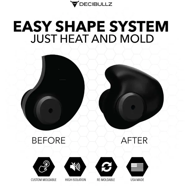 Decibullz Surveillance Earpieces + Isolation | Black