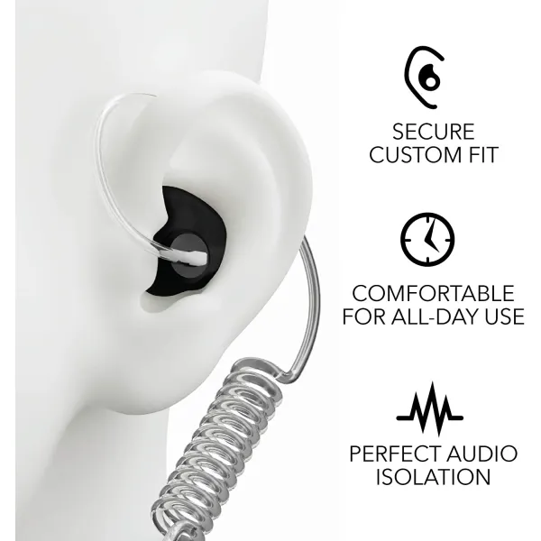 Decibullz Surveillance Earpieces + Isolation | Black