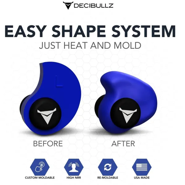 Decibullz Earplugs | Blue