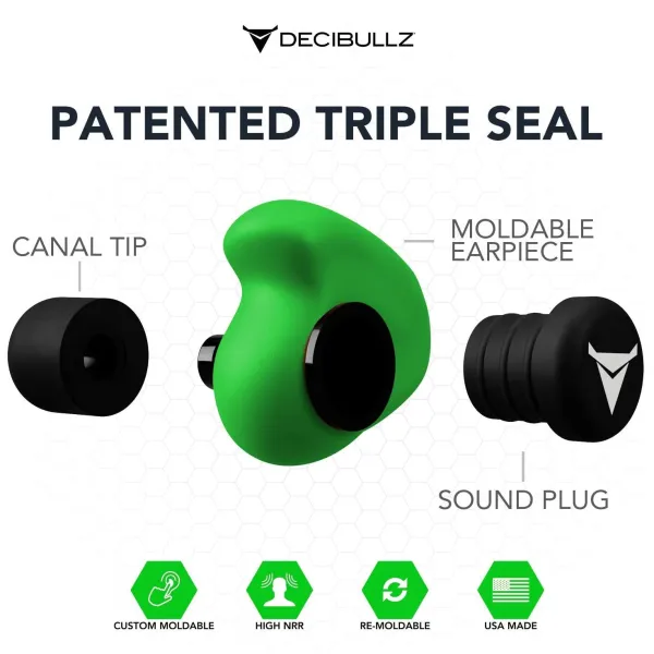 Decibullz Earplugs | Green