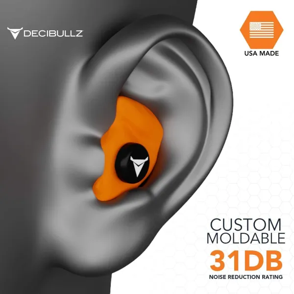 Decibullz Earplugs | Orange