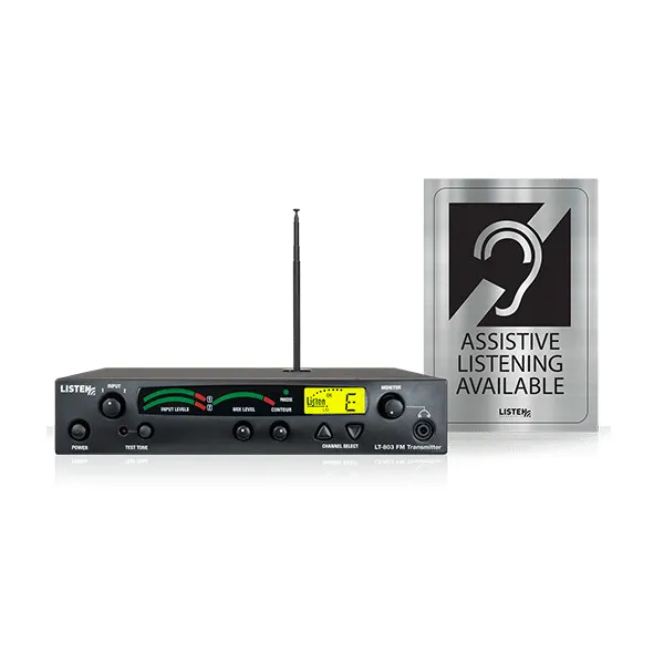 Listen Tech Stationary 3-Channel RF Transmitter Package 1 (72 MHz)