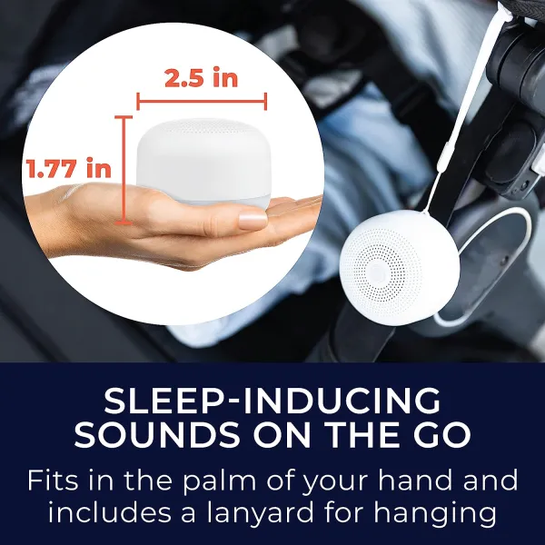 Yogasleep Travel Mini Sound Machine with Night Light | White